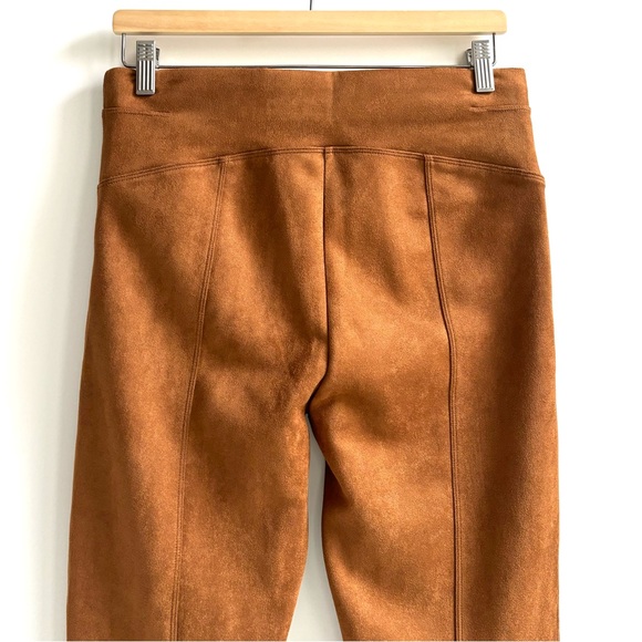 Spanx Faux Suede Leggings Pants in Rich Caramel Size Large - Picture 6 of 17